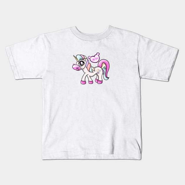 I love you Kids T-Shirt by BessAli